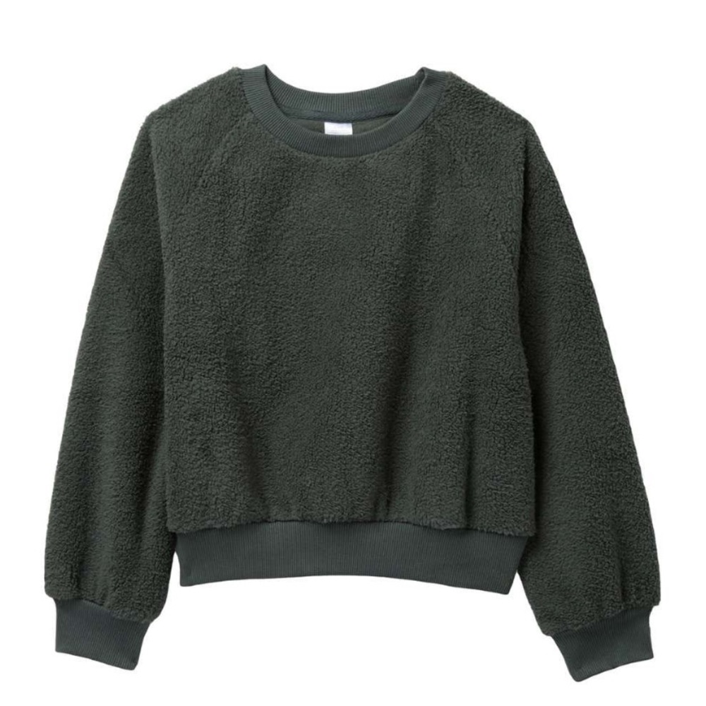 Z by Zella igloo faux shearling popover sweater